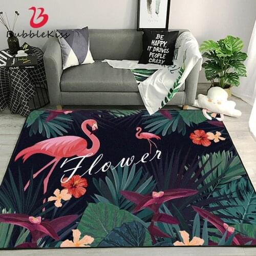 Bubble Kiss 2020 Nordic Style Non-Slip Carpets Home Flamingo Pattern Living Room Decor Carpet 40X60cm Customized Bedroom Carpet