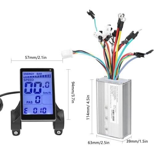 Electric Bicycle Motor Brushless Controller Waterproof LCD Display Panel 36V-60V 750W Controller Kit for Electric Bike Scooter