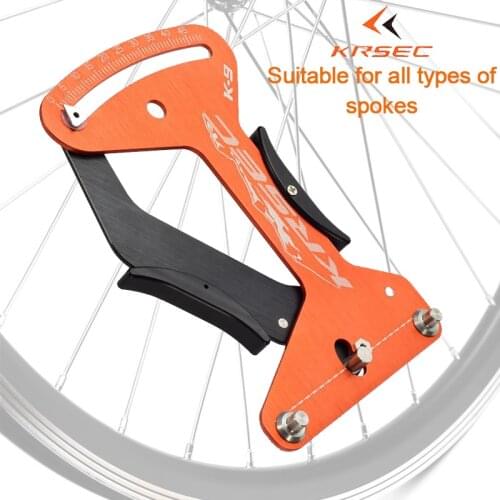 KRSEC Spoke Tension Meter Measures Tension Adjuster CNC Bike Indicator Repair Tools Wheel Road bike Cycling repair accessorie