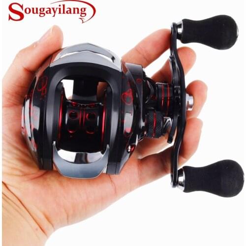 Sougayilang Baitcasting Reel Casting Reel 17+1BB Right /Left Handle Gear 7.2:1 Fishing Reel Wheel Fishing Tackle 12KG Max Drag