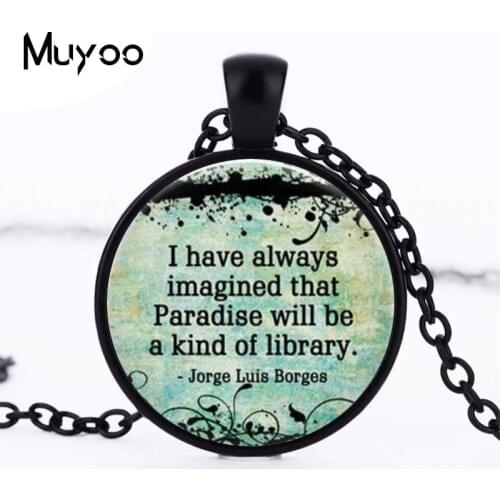 Book Quote Pendant Necklace So many books so little time new collection book necklace HZ1