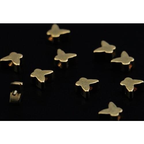4.9*5.6mm brass straight hole similar to butterfly jewelry accessories for jewelry making necklace earrings pendants