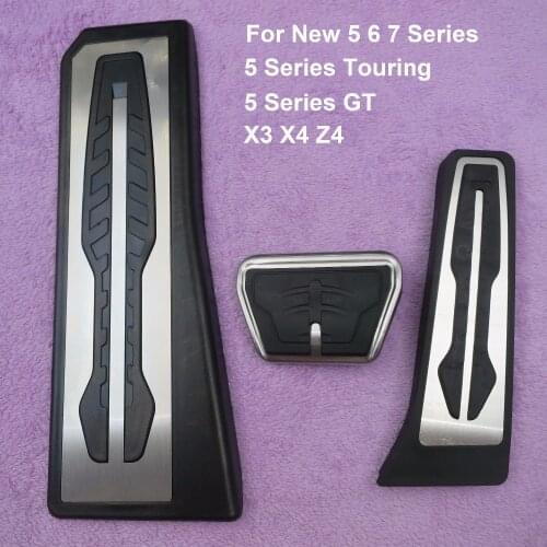 DEE Non-Drilling !Gas Fuel Brake Footrest Pedal Plate Pad AT For BMW New 1 2 3 4 5 6 7 series GT X3 X5 X6 F15 F16 E70 E71 E72