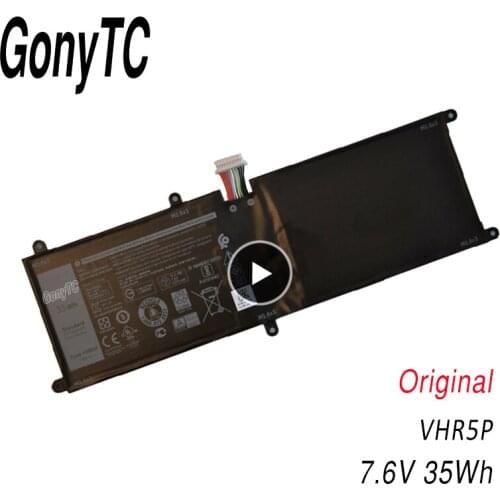 GONYTC VHR5P Original Genuine battery for Dell Latitude 11 5175 Tablet XRHWG 0XRHWG RHF3V Tablet 7.6V 35WH