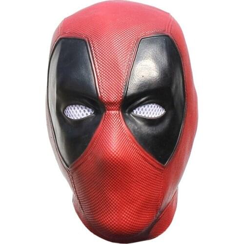 Superhero Deadpool Mask Wade Winston Halloween Festival Party Horror Props Full Face Latex Masks Headgear Helmet Masquerade Gift