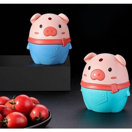 Piggy Push-type Toothpick Holder Creative Automatically Pops Up PP Material Plastic Box Cartoon Table Decoration