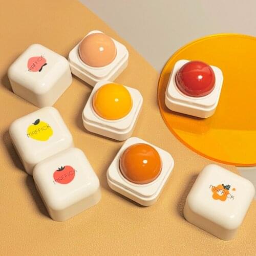 Plant Moisturizing Cute Fruit Lip Balm Moisturizing Lip Care Lipstick Base Moisturizer Makeup Natural Anti-Cracking