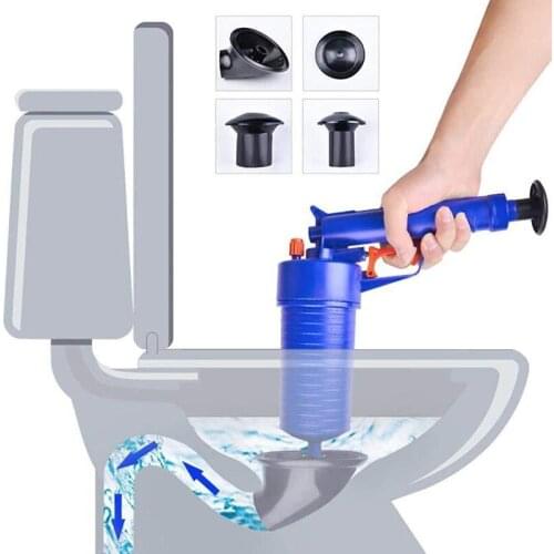 1set Manual plunger toilet cleaner pump high pressure air power drain blaster gun for sewer sink drain pipe Clog Dredger Remover