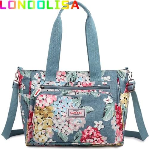 Fashion Floral Shoulder Bag Rural Style Women Handle Bag European American Style Vintage Bag Lightweight 3 Layers Messenger Bag