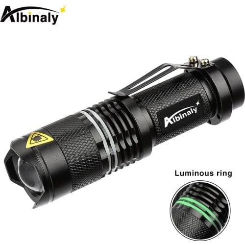 Super bright LED Flashlight Mini Zoomable Torch 3 lighting modes Bicycle Light For night riding, camping, adventure, etc