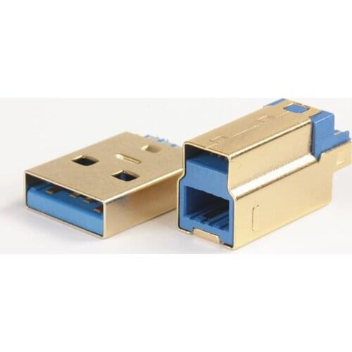 USB3.0 plug Gold-plated boutique A/B models Short models Supporting heat-shrinkable tubes