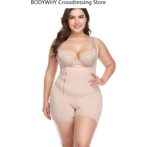 Explosive Fleshy Womens One-piece Waist Waist Butt Tight Body Fat Body Plus Size Bodysuit Polyester Body Shapers Women