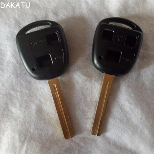 DAKATU Replacement Remote Key Fob Shell Case 2/3 Button for Lexus IS200 GS300 LS400 RX300 Remote Case TOY40 Long Blade