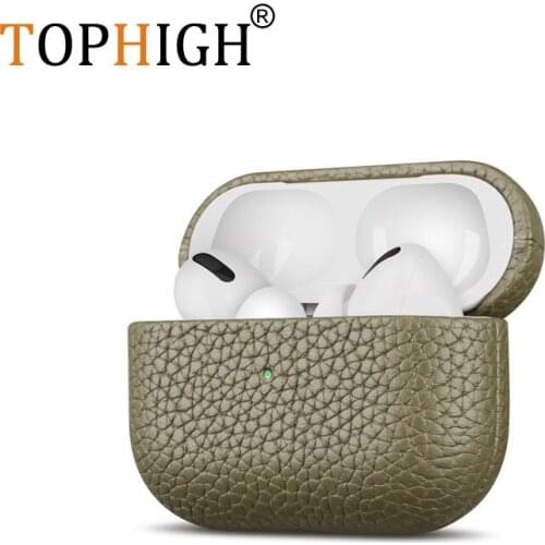 Print Letters On Genuine Leather Protective Cover For Apple AirPods Pro Colorful Case For Air Pod1 2 Bluetooth Earphone Box