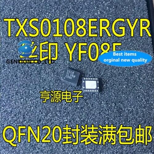 10Pcs TXS0108ERGYR YF08E TXB0108RGYR YE08 VQFN20 in stock 100% new and original