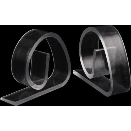 12Pcs Plastic Clear Tablecloth Table Cover Clips Holder Clamp Party Picnic Home