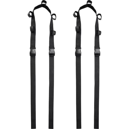 2 Pieces Car Fishing Rod Strap Vehicle Fishing Rod Carrier Stand Holder Belt Strap with Tie Suspenders Wrap Fishing Accessories