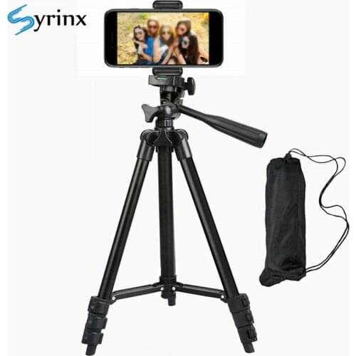 Aluminium Adjustable Tripod Holder Mount Holder Clip for Live Phone Stand for Canon Camera for iPhone XR XS for Youtube Support