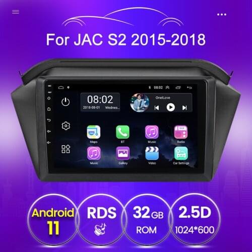 Android GPS Navigatior For JAC S2 t40 2015-2018 Car Radio Multimedia DVD Player For JAC S5 Headunit Audio Stereo With Canbus BT