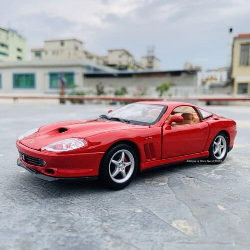 Bburago 1:24 Ferrari 550 collection manufacturer authorized simulation alloy car model crafts decoration collection toy tools
