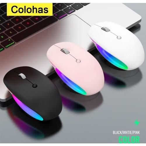 Dual Mode 2.4G Bluetooth-compatible Wireless Mouse Rechargeable Magic Gaming Mouse For PC Gamer Computer Mac iPad Laptop Mause