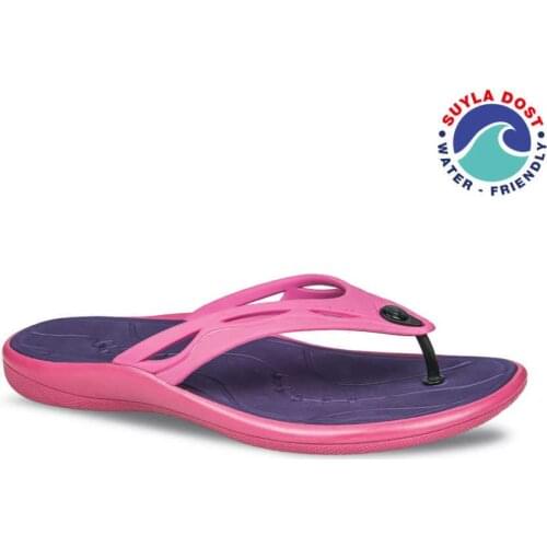 CEYO NEW-SPLASH-Z1 Slippers Slipper Women Beige Fushia Pink Blue Black Orange Green Summer Water Friendly Flip Flops