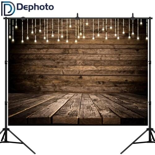 Dephoto Wedding Custom Photography Backdrop Photo Studio Wood Party Decor Celebrate Background Photocall Photobooth Photocall