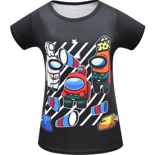 Kids Among Us T-Shirt Fashion Summer Boys Game Character Tops Cartoon Short Sleeve Tees Unisex Tshirt Casual Clothes for Girls