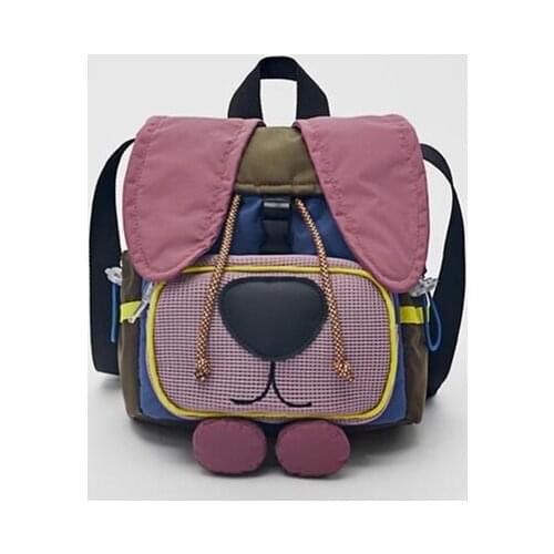 Childrens Bag Small School Bag Female Bag 2021 New Cute Puppy animal-shaped one-shoulder Messenger Bag
