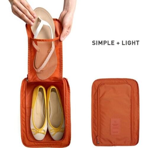 Travel Storage Bag Nylon Portable Waterproof Organizer Bags Shoes Sorting Pouch 6 Colors Organizer Zip Lock Clothes Organizer 60