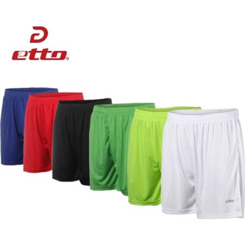 Etto Quality Adult Soccer Shorts Men Women Breathable Sweat-absorption Quick Dry Football Shorts Team Training Trousers HUC001