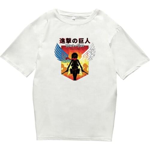 2021 New Trendly Attack On Titan Printed Boys Summer T-shirt Sport Casual Tops Soft and Loose Tee Tops Szie XS-4XL