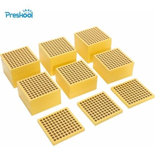 Montessori Kids Toy Baby Wood 45 Wooden Hundred Squares Learning Educational Preschool Training Brinquedos Juguets