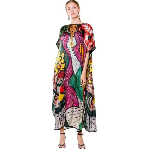 Nomads Felt Henri Matisse Purple And Dress İpek Elbise