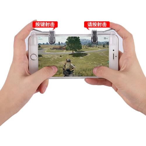 Wrumava Mobile phone and controller gun game trigger button for PUBG / knives / survival rules IOS Andriod phone
