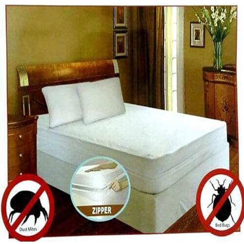 Premium Zippered Mattress Encasement Bed Bug Dust Mite Proof and Waterproof Breathable Noiseless and Viny Free Twin Queen Size