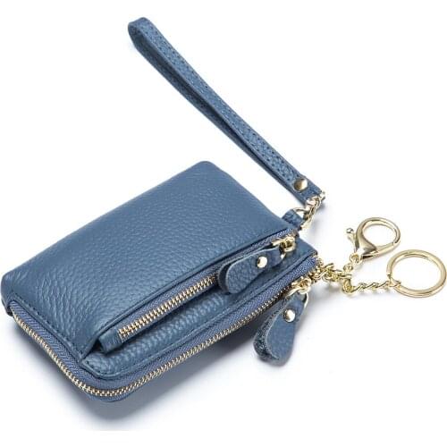 Multifunction Coin Purse Card Holder 2021 New Fashion Women Card Wallet Solid Color Female Clutch Bags Keychain Money Bags