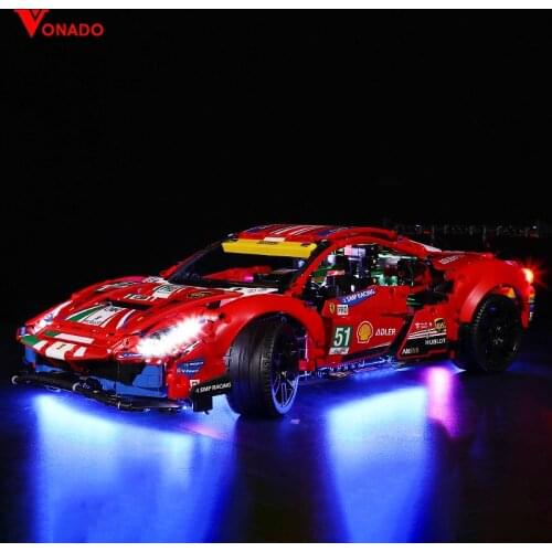 LED Lighting Set for 42125 Ferrari 488 GTE AF Corse 51 (Only LED Light, No Block Kit)