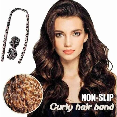 Lazy Hair Curler Hair Rollers Heatless Curling Rod Headband Curls Silk RibbonSleeping Soft Wave Formers No Heat Curls Ribbon