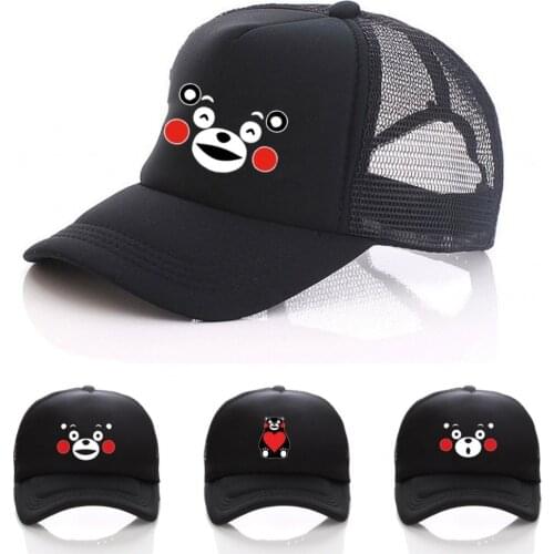 Hot Cartoon Kumamon hat Baseball Cap anime Embroidery Snapback Whimsy Hats for Men Women