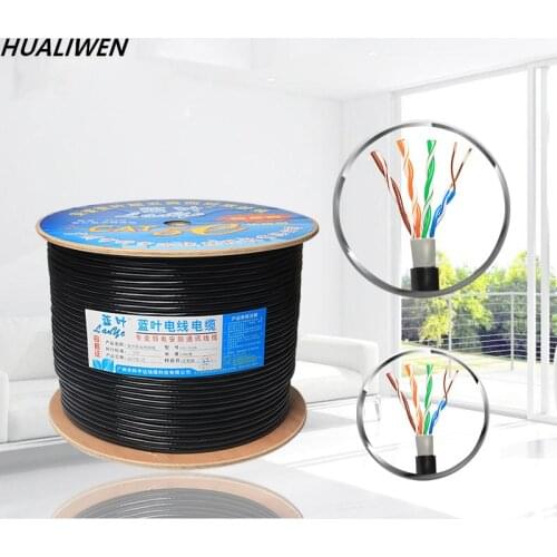 Oxygen-free Copper Cat 5e Network Cable Hsyy-5e Outdoor Cat 5e 4 Pair Computer Network Cable