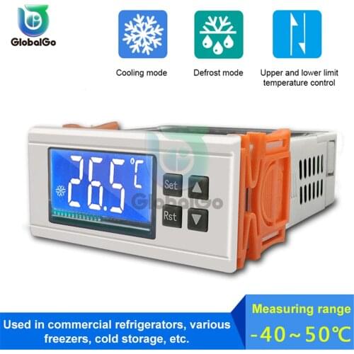 STC-8080A+ Digital Temperature Controller 12V 24V 220V Automatic Timing Defrost Thermostat Heating Cooling Alarm Function