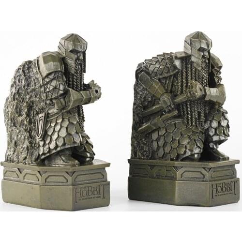 2PCS Vintage Statue Bookends Resin Craft Home Decoration Study Bookshelf Accessories Sculpture Decor Modern Figurines Ornament