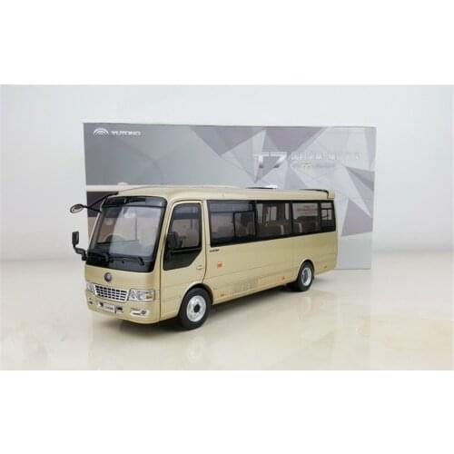 YuTong Scale 1:32 T7 Bus Coach Gold Toys Boy Girl Gifts Collection for display ornaments Gold Metal,Plastic,Rubber