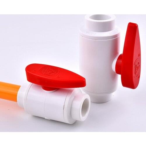 1PC 20~110mm PVC Pipe Globe Valve Socket Ball Valve Home Garden DIY Irrigation System Aquarium Fish Tank Connector Fittings