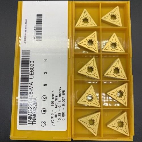 10Pcs CNC Milling Inserts TNMG220408 MA UE6020/US735 Carbide Inserts Milling Tools Woodworking Turning Tools TNMG 220408