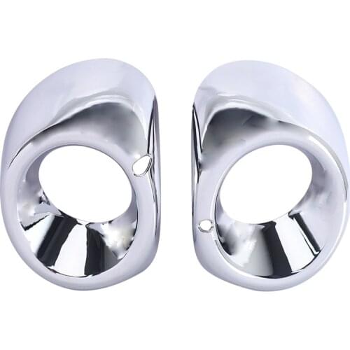 2Pcs for Mitsubishi Outlander 2013 2014 Chrome Front Fog Light Foglight Lamp Cover Trim