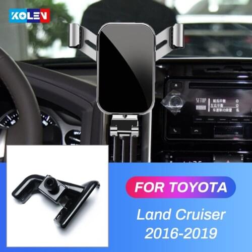 Car Mobile Phone Holder For Toyota Land Cruiser 200 LC200 2016-2019 Air Vent Mobile Phone Stand 360 Degree GPS Mount Cradle Clip