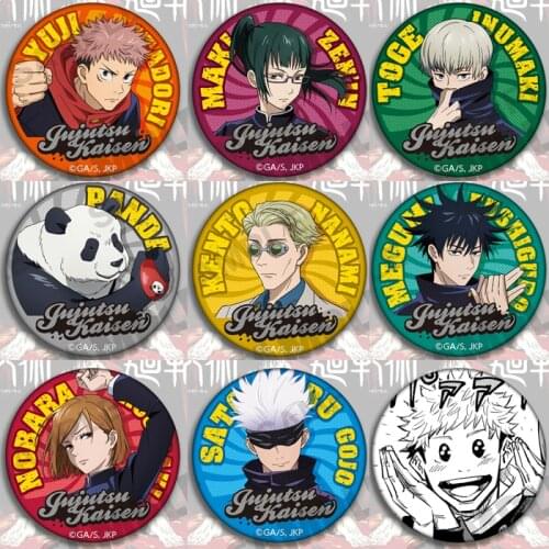 Jujutsu Kaisen Cosplay Cartoon Badges Kugisaki Nobara Megumi Fushiguro Brooch Pins Collection Bags Badges Props For Backpacks