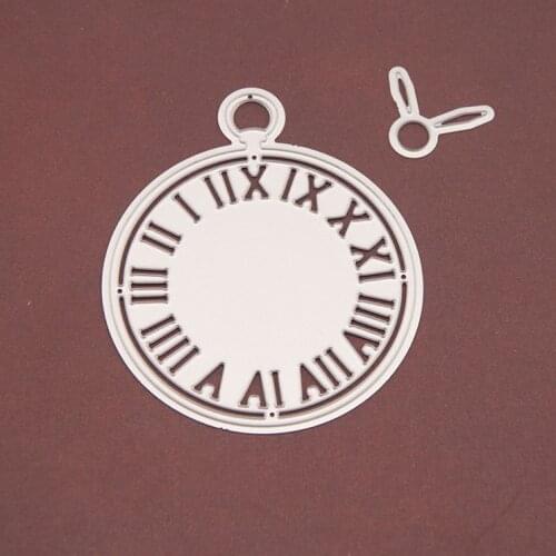 Clock Metal Cutting Dies Scrapbooking Craft Mold Cut Die Stencil Handmade Paper Card Make Template Embossing 2021 New